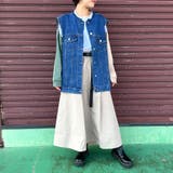 カットオフノーカラーデニムベスト | non-hedge | 詳細画像9