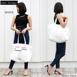 シロ | カラーロゴキャンバスビッグトートバッグ レディース ファッション | non-hedge