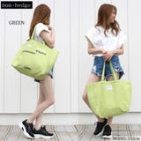 グリーン | カラーロゴキャンバスビッグトートバッグ レディース ファッション | non-hedge