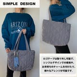 テープロゴキルティングナイロントートバッグ | non-hedge  | 詳細画像2 