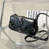 ブラック | ベルトフラップショルダーバッグ | non-hedge 