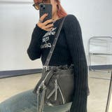 ブリーチ加工ZIPショルダーバッグ | non-hedge  | 詳細画像5 