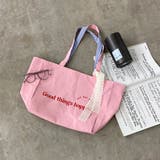 ピンク | ストライプキャンバスリバーシブルトートバッグ | non-hedge