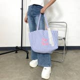 ストライプキャンバスリバーシブルトートバッグ | non-hedge | 詳細画像5