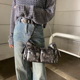 アンティーク風合成皮革2ポケットショルダーバッグ | non-hedge | 詳細画像19