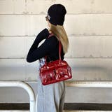 2ポケクロコ型押しボストンバッグ | non-hedge  | 詳細画像11 