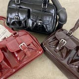 2ポケクロコ型押しボストンバッグ | non-hedge  | 詳細画像25 