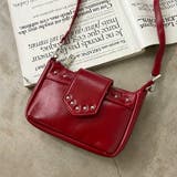 レッド | スタッズミニショルダーバッグ | non-hedge 