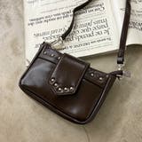 ブラウン | スタッズミニショルダーバッグ | non-hedge 