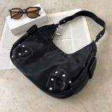 ブラック | 合成皮革スタッズ2WAYバッグ | non-hedge