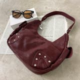 ボルドー | 合成皮革スタッズ2WAYバッグ | non-hedge