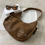 キャメル | 合成皮革スタッズ2WAYバッグ | non-hedge