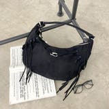 ブラック | フェイクスウェードフリンジバッグ | non-hedge