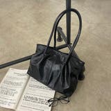 ブラック | 合成皮革サイドドロストトートバッグ | non-hedge 