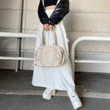 合成皮革スタッズボストンバッグ | non-hedge | 詳細画像11