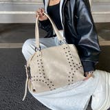 合成皮革スタッズボストンバッグ | non-hedge | 詳細画像17