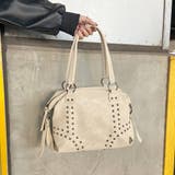 合成皮革スタッズボストンバッグ | non-hedge | 詳細画像18