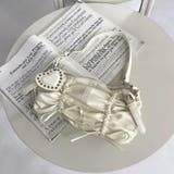 ホワイト | ドロストハートチャーム付きバッグ | non-hedge 