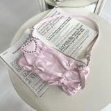 ピンク | ドロストハートチャーム付きバッグ | non-hedge 