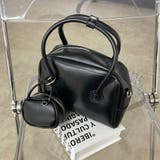 ブラック | チャーム付きミニボストンバッグ | non-hedge