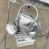 シルバー | チャーム付きミニボストンバッグ | non-hedge