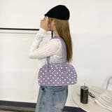 合成皮革ドットボストンバッグ | non-hedge  | 詳細画像17 