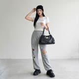 型押し合成皮革プレートボストンバッグ | non-hedge | 詳細画像12