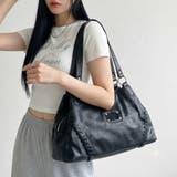 型押し合成皮革プレートボストンバッグ | non-hedge | 詳細画像13