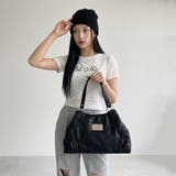 型押し合成皮革プレートボストンバッグ | non-hedge | 詳細画像14