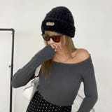 プレートシャギーニット帽 | non-hedge | 詳細画像3