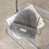 グレー | プレートシャギーニット帽 | non-hedge