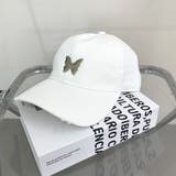 ホワイト | 蝶ダメージキャップ | non-hedge