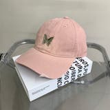 ピンク | 蝶ダメージキャップ | non-hedge