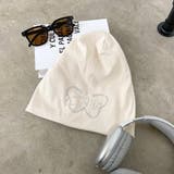 アイボリー | ストーンモチーフビーニー | non-hedge 