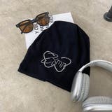 ブラック | ストーンモチーフビーニー | non-hedge 