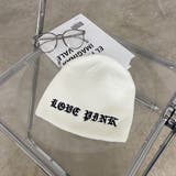 オフホワイト | ハナモジ刺繍ビーニー | non-hedge 