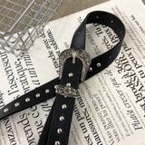 アンティーク風バックルスタッズベルト | non-hedge  | 詳細画像25 