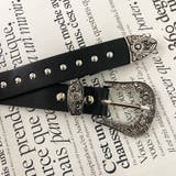 アンティーク風バックルスタッズベルト | non-hedge  | 詳細画像26 