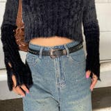 アンティーク風バックルスタッズベルト | non-hedge  | 詳細画像6 