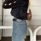 アンティーク風バックルスタッズベルト | non-hedge  | 詳細画像7 