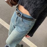 アンティーク風バックルスタッズベルト | non-hedge  | 詳細画像9 