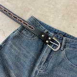 スタッズハラコヒョウ柄ベルト | non-hedge  | 詳細画像16 