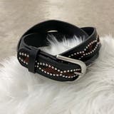 スタッズハラコヒョウ柄ベルト | non-hedge  | 詳細画像22 