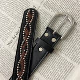 スタッズハラコヒョウ柄ベルト | non-hedge  | 詳細画像24 