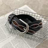 スタッズハラコヒョウ柄ベルト | non-hedge  | 詳細画像30 