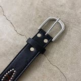 スタッズハラコヒョウ柄ベルト | non-hedge  | 詳細画像36 