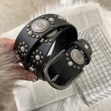 ブラック | スタッズモチーフベルト | non-hedge 