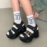 バックル3ベルト厚底スポーツサンダル | non-hedge | 詳細画像1
