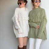 フリンジニットプルオーバー レディース ファッション | non-hedge  | 詳細画像4