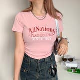 ピンク | サイドタックロゴショートT | non-hedge 